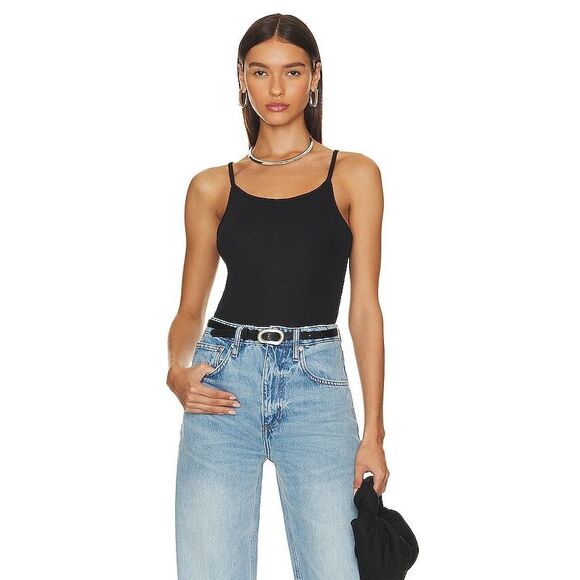 Free People Intimately Three Day Weekend Cami black Scoop Neck S NEW - Picture 2 of 4